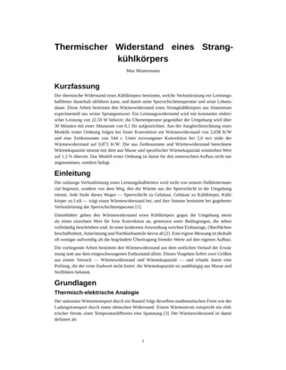 Erste Seite einer Arbeit, gesetzt in der Vorlage Optica (OSA)