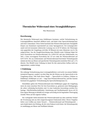 Erste Seite einer Arbeit, gesetzt in der Vorlage Springer LNCS